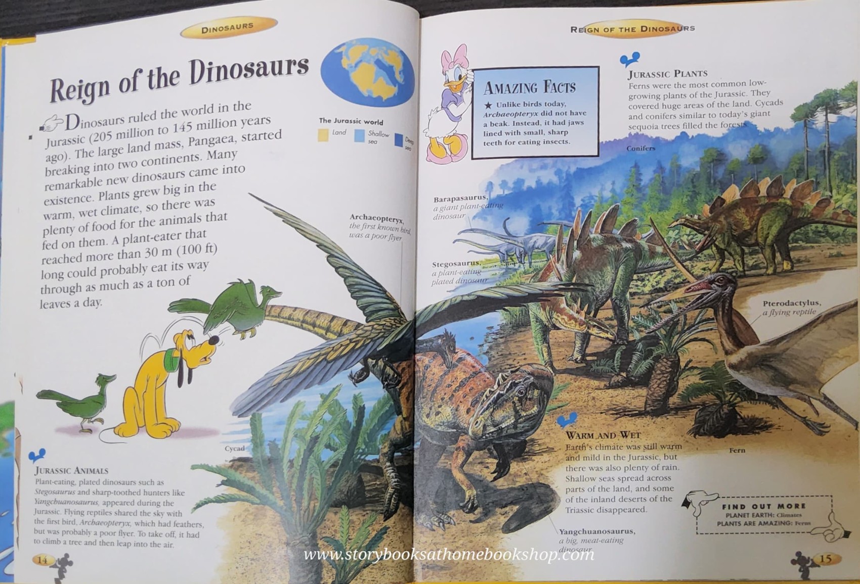 KNOWLEDGE BOOK** ♥️DISNEY THE WONDERFUL WORLD OF KNOWLEDGE: DINOSAURS
