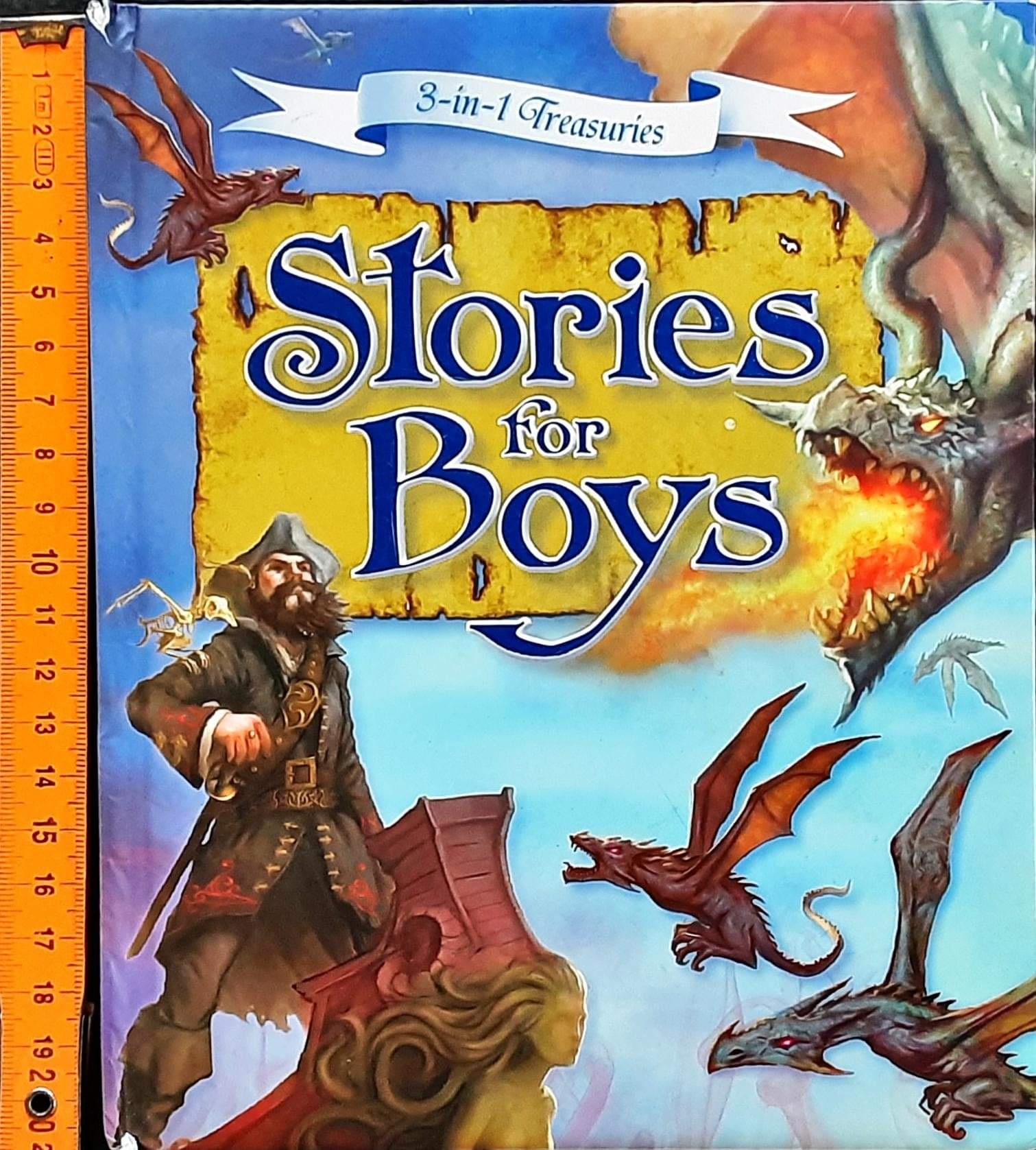 หนังสือนิทานปกแข็ง ** 🍅🍓3 in 1 Treasury:Stories for Boys
