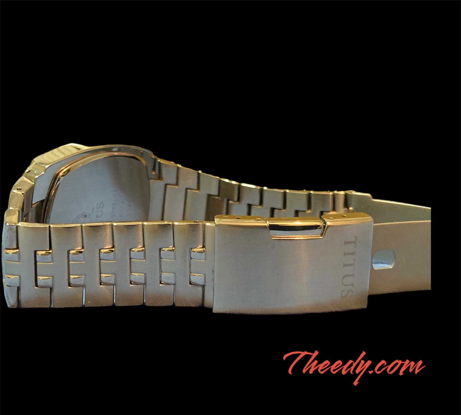 นาฬิกาข้อมือ ยี่ห้อ Sovil Titus ทรงเหลี่ยม ขนาด 36 mm Chronograph