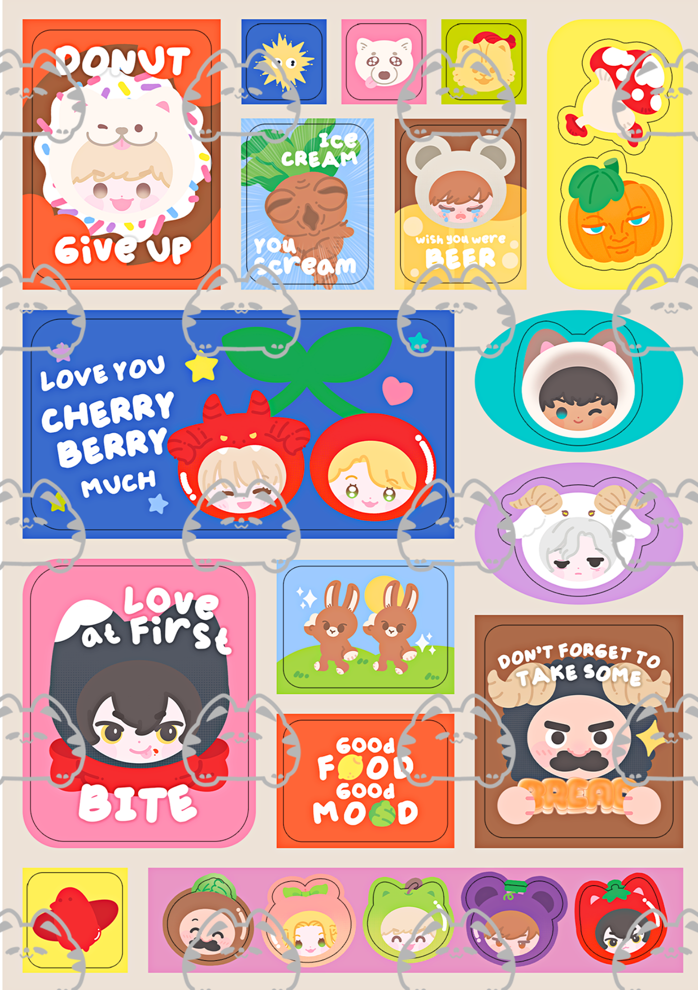 Sticker Dungeon Meshi Die-cut 50% A6