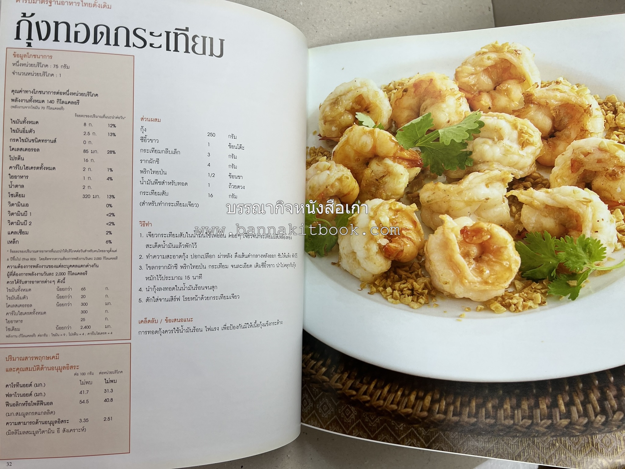 อาหารไทย...จากอดีตสู่ปัจจบัน (ตำรับดั้งเดิม ตำรับยอดนิยม และตำรับเครื่องแกงไทย โดย : มหาวิทยาลัยสวนดุสิต และสถาบันอาหาร (NFI).