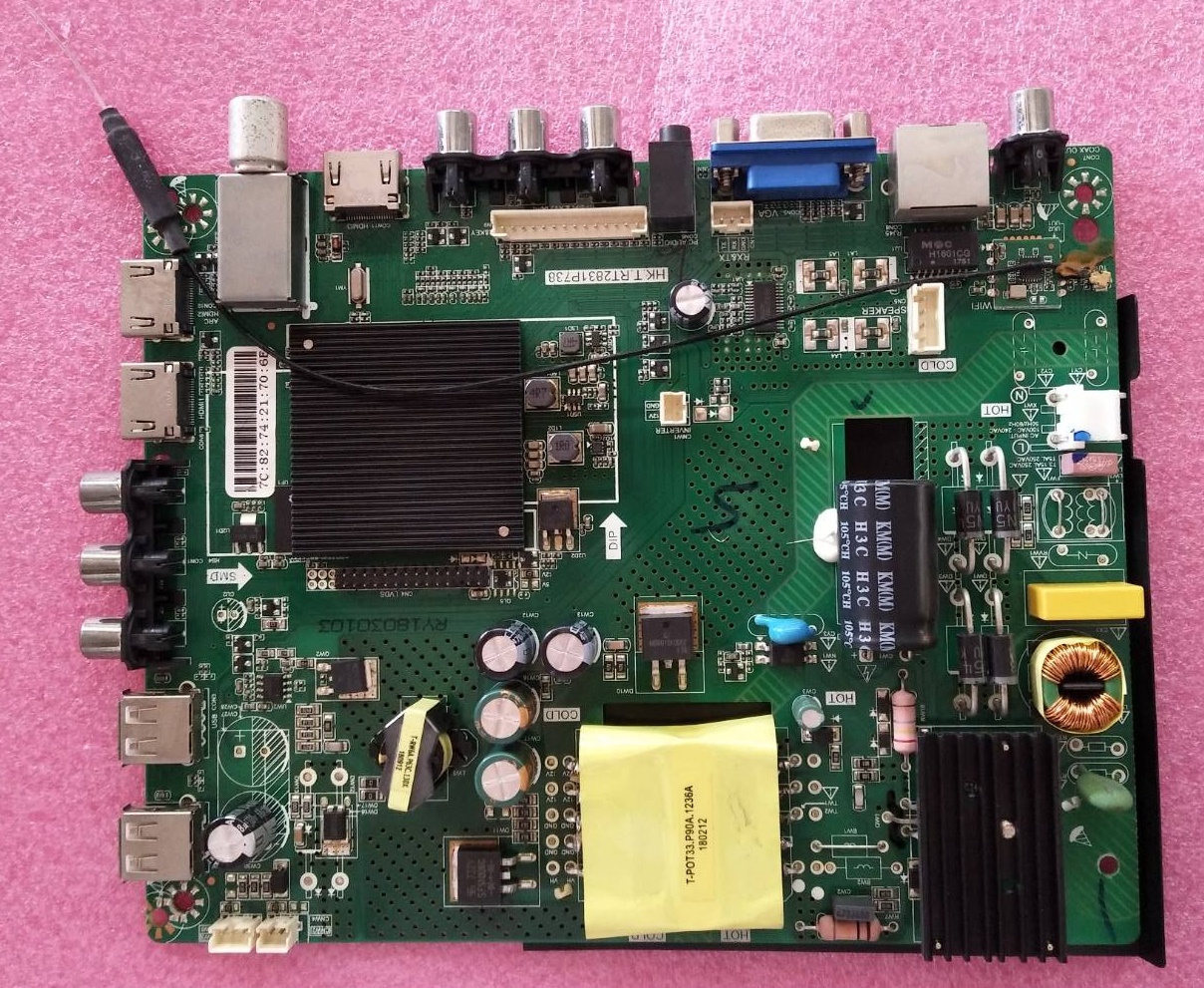 เมนบอร์ดทีวี Werth ของแท้ถอดจากเครื่อง รุ่น WH4002 พาร์ทHK.T.RT2831P738