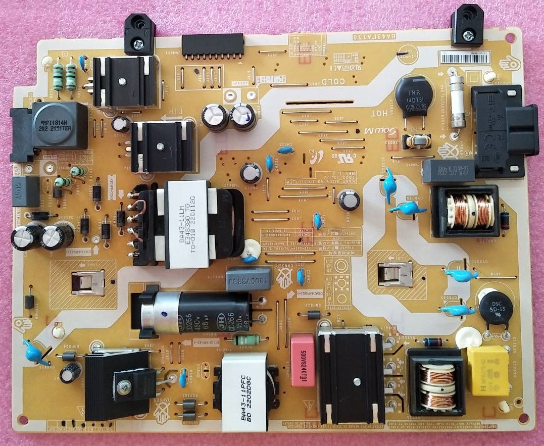 เพาเวอร์ซัพพลายทีวีซัมซุง (SAMSUNG)มือสองพร้อมใช้งาน รุ่นUA43AU7700KXXT UA43AU7000KXXT พาร์ทBA43FA130