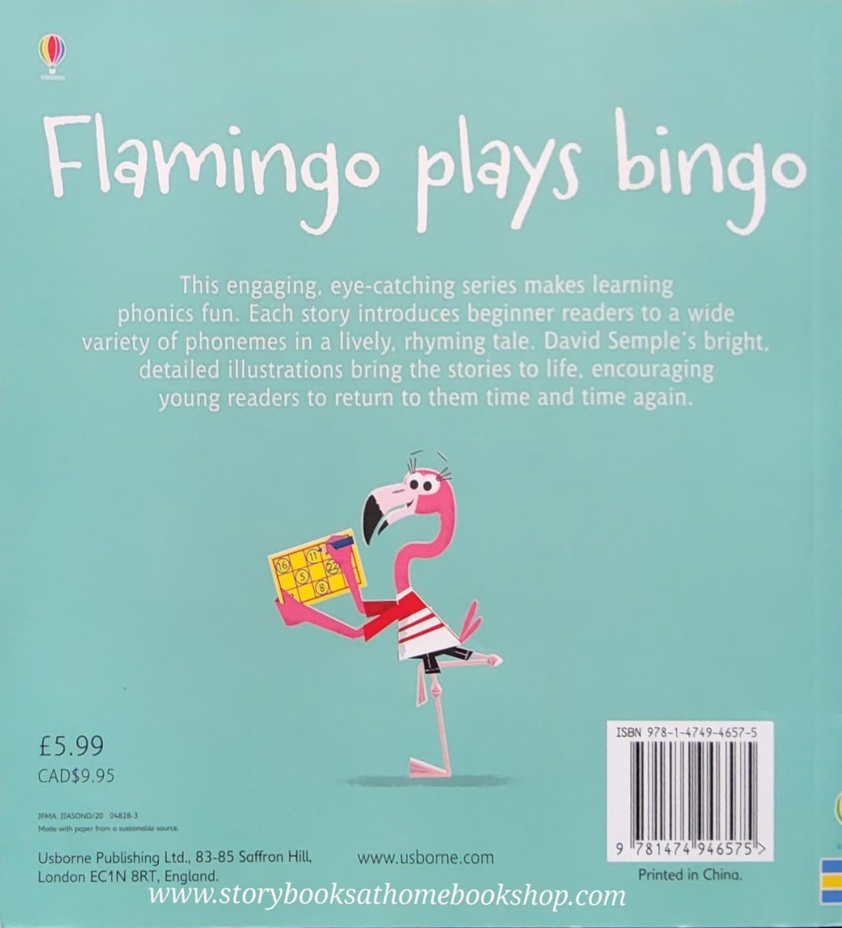 USBORNE PHONICS READERS:Flamingo plays bingo