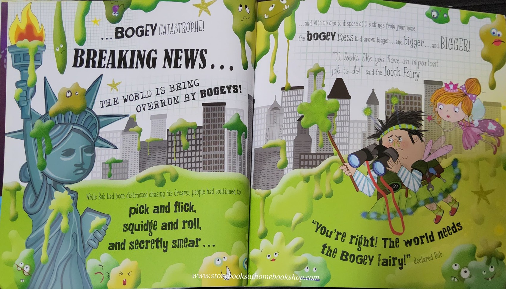 หนังสือนิทานปกอ่อน** 🍅🍓BOB THE BOGEY FAIRY this is snot a sweet fairy tale!