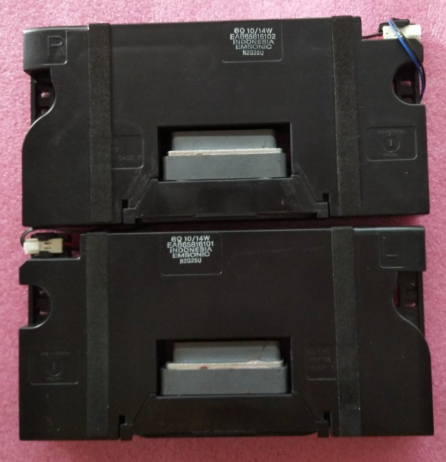 ลำโพงทีวีแอลจี LG ของแท้ถอดจากเครื่อง พาร์ทEAB65816101 EAB65816103 EAB65816102 EAB65816104 6 โอมห์10 วัตต์ ใช้ได้กับรุ่น43UP7700 43UP7750PTB 43UP8000PTB 43UQ8000 และรุ่นอื่นที่พาร์ทตรงกัน
