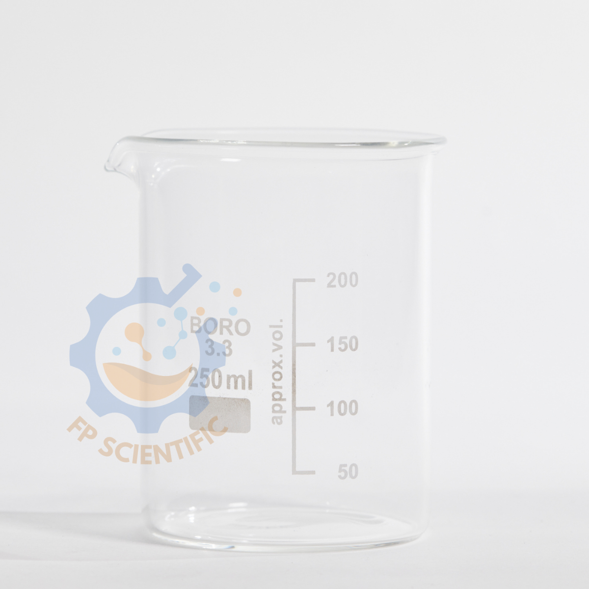 บีกเกอร์แก้ว Beaker เกรด BORO 3.3 (made in germany) เครื่องแก้ววิทยาศาสตร์ ขนาด 250 ml