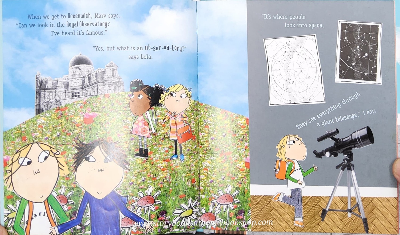 หนังสือนิทานปกแข็ง* 🍓🍓CHARLIE AND LOLA:WE COMPLETELY MUST GO TO LONDON