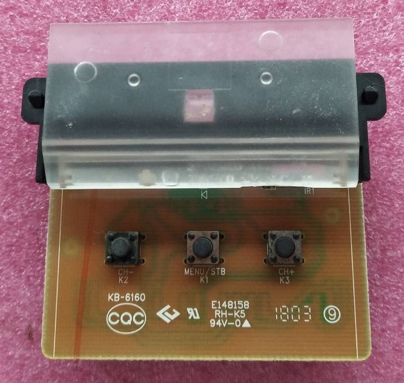 สวิตซ์/คีย์กดทีวี TCL (ทีซีแอล) ของแท้ถอดจากเครื่อง พาร์ท 40-32D29B-KEB1LG ใช้กับรุ่น LED65E7800 LED43S62
