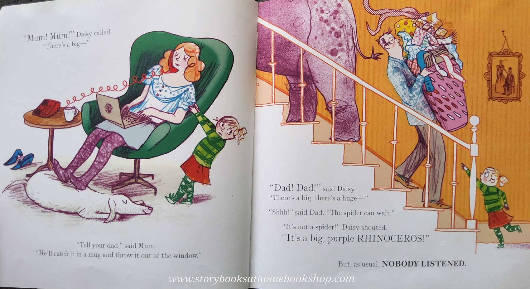 หนังสือนิทานปกอ่อน** 🍅🍓RHINOS DON'T EAT PANCAKES♥️♥️