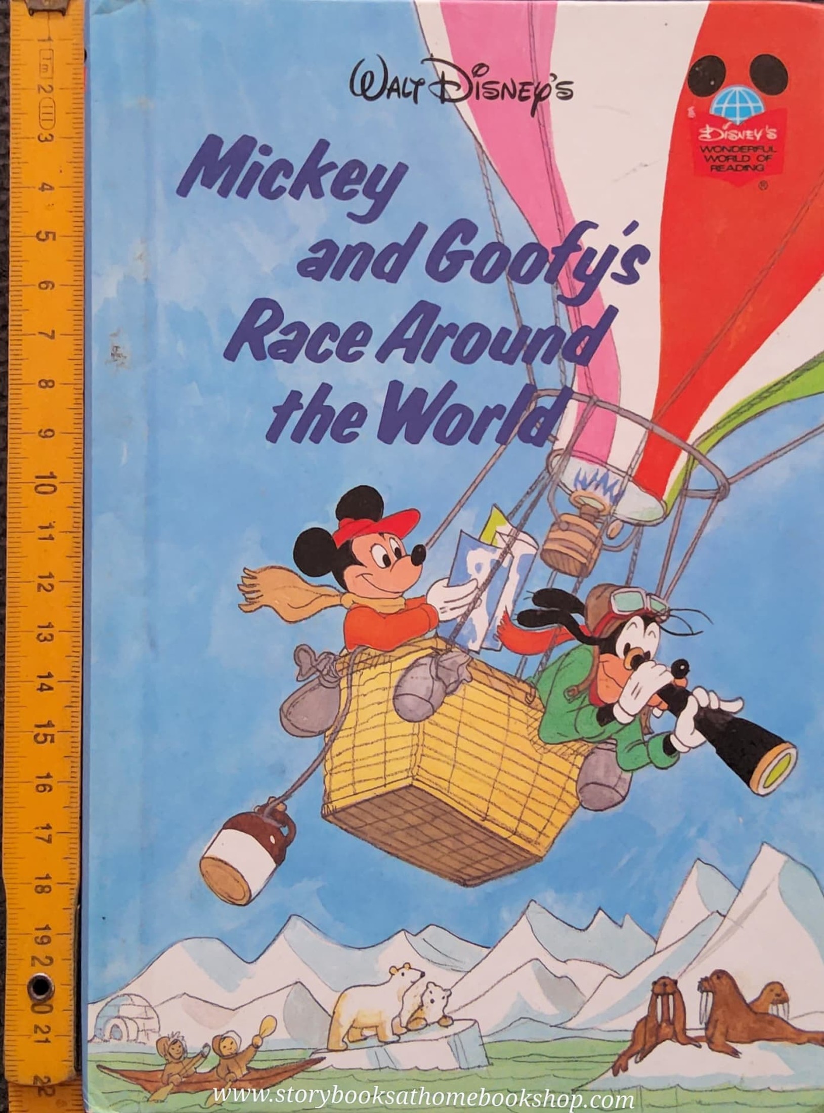 หนังสือนิทานปกแข็ง** 🍅🍅DISNEY MICKEY AND GOOFY'S RACE AROUND THE WORLD