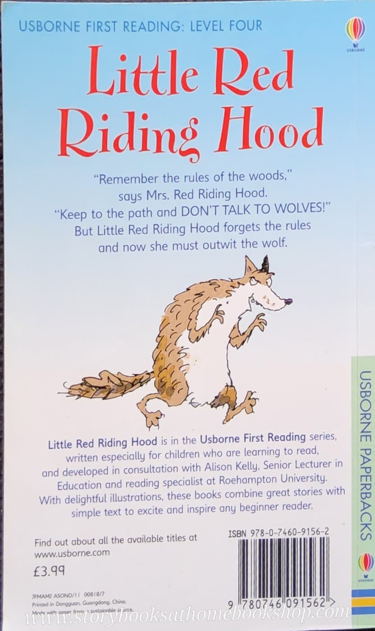 หนังสือนิทานปกอ่อน** ♥️USBORNE FIRST READING: THE LITTLE RED RIDDING HOOD