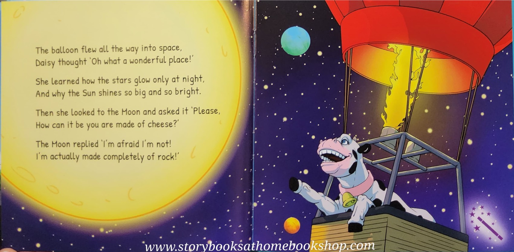 หนังสือนิทานปกแข็ง ** ♥️THE COW THAT SAYS "HOW?"