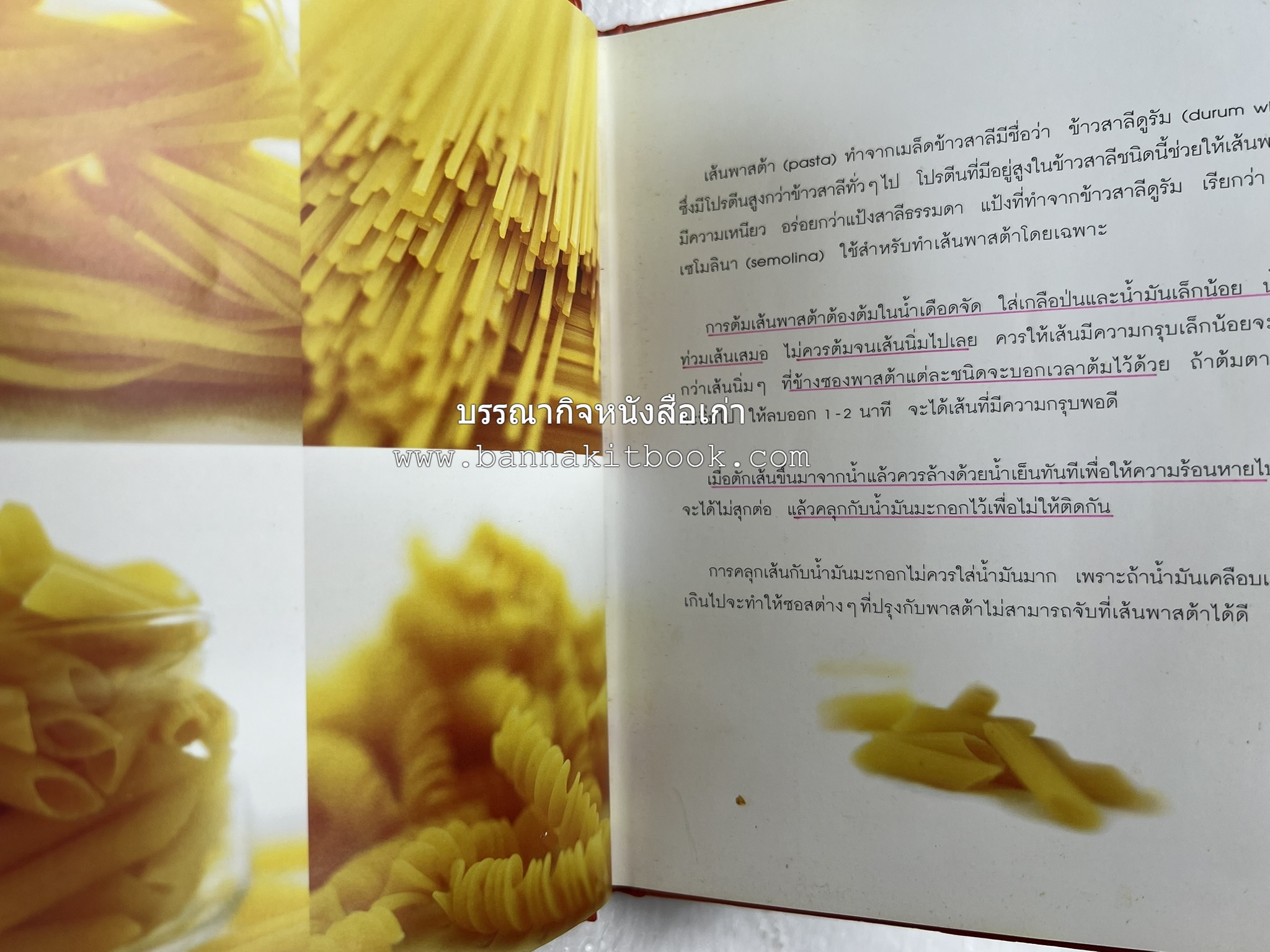 PASTA LOVER โดย : ธนภูมิ อโศกตระกูล (หนังสือชุดอาหารการกิน ของสำนักพิมพ์ครัวบ้านและสวน).