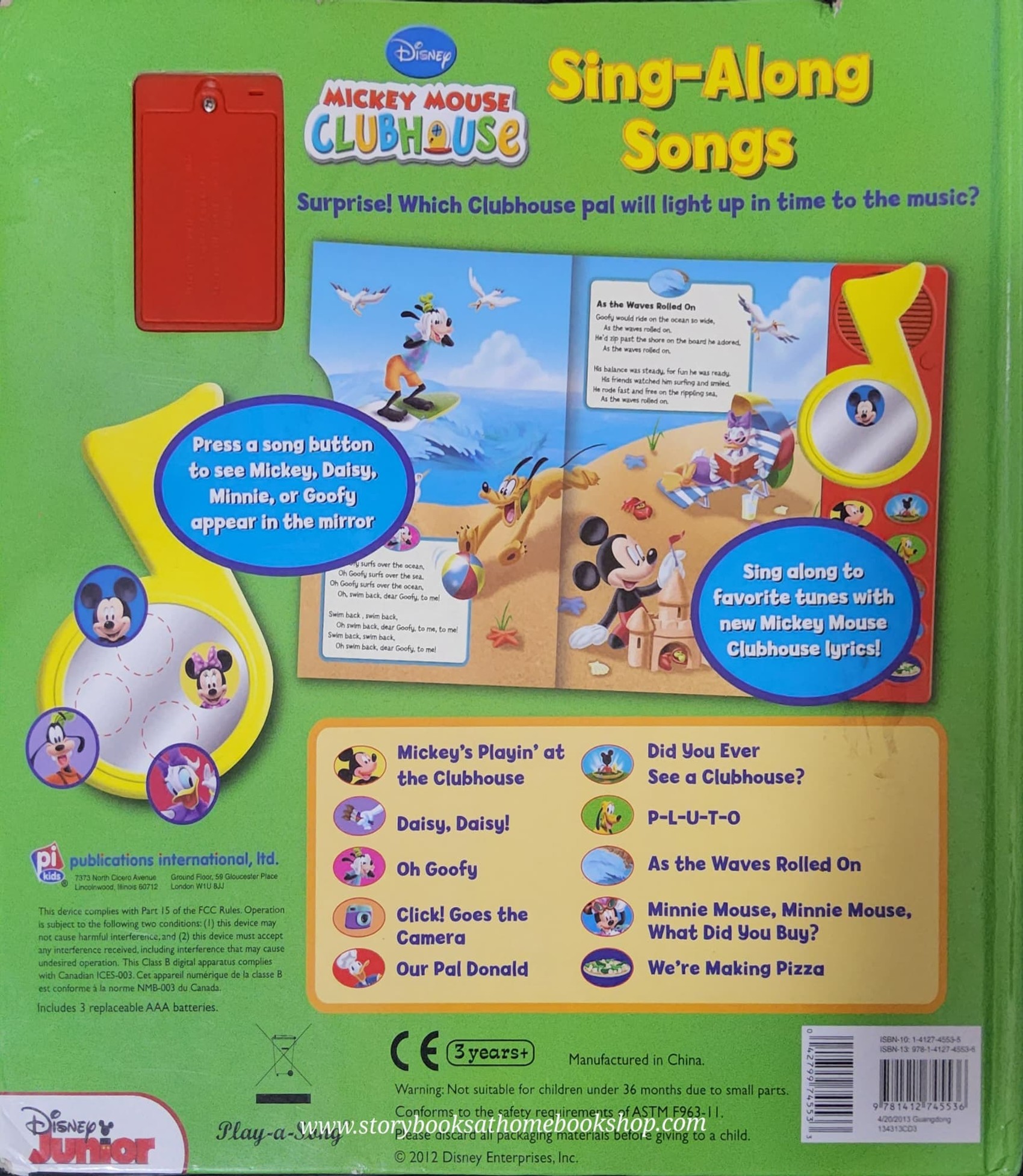 BIG SOUND BOARD BOOK** 🍅🍅DISNEY MICKEY MOUSE CLUBHOUSE SING-ALONG SONGS