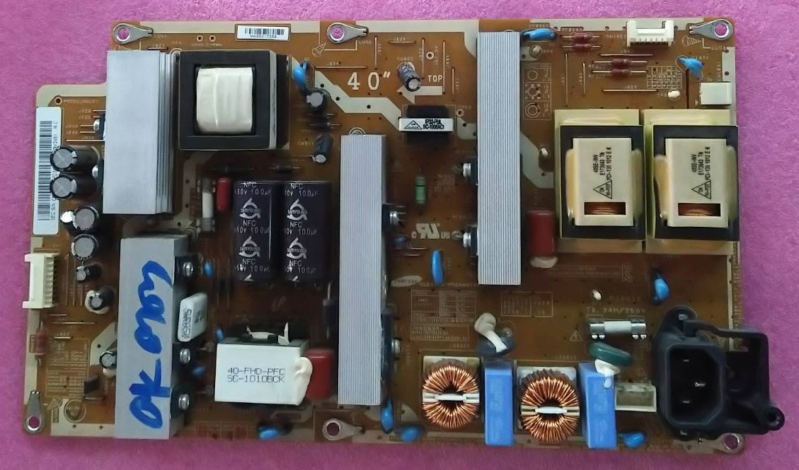 SAMSUNG(ซัมซุง) POWER SUPPLY SAMSUNG (ซับพลาย ซัมซุง) อะไหล่แท้/ของถอดพร้อมใช้งาน พาร์ท BN44-00340A :BN44-00340B :BN44-00417A รุ่น LA40C530F1R :LA40C530F1T :LA40C550J1R :LA40C630K1R :LA40C650L1R