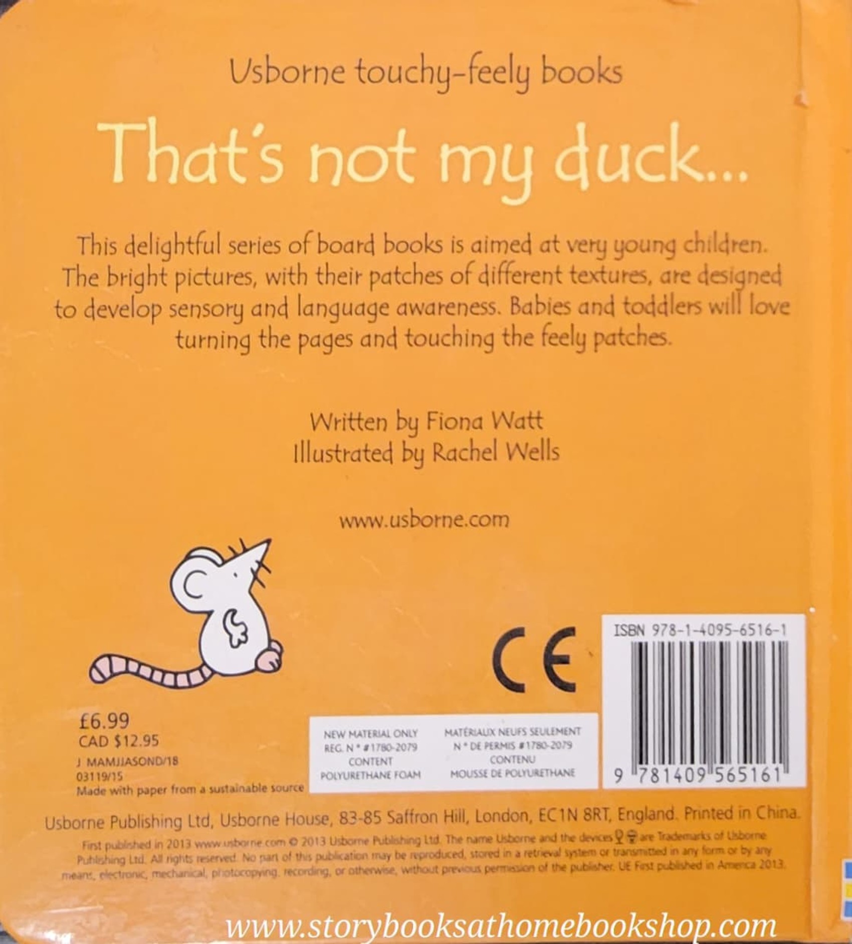 Touch and Feel Board Book** 🍅🍓That's not my DUCK...