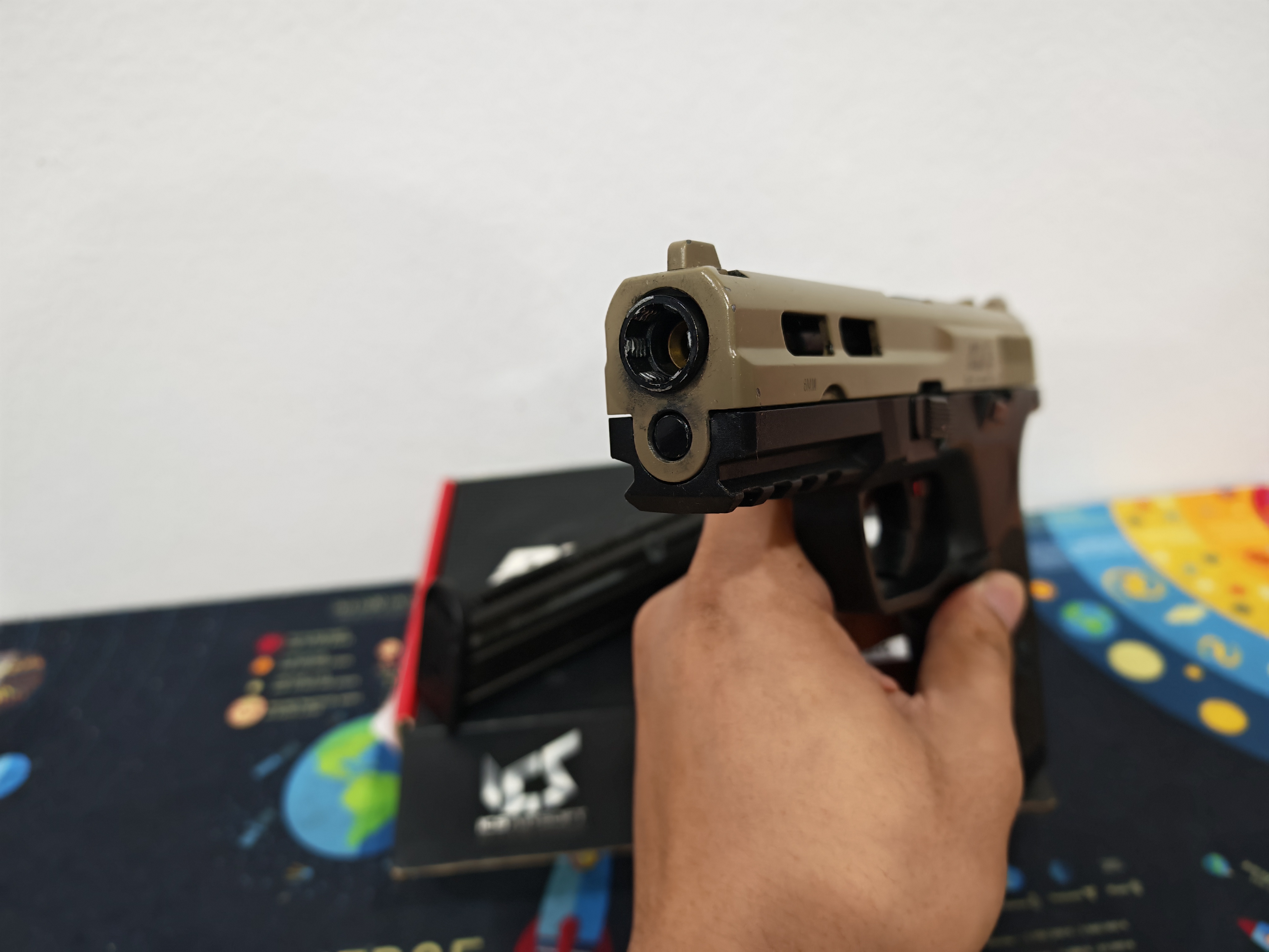 ICS BLE 006 SD4 XAE Gas TWO-TONE Revo Valve System สีทูโทน 2 แม็กกาซีน GBB ไต้หวัน BB Gun บีบีกัน แบบแก๊ส ปืนอัดลม มือสอง Airsoft Gun