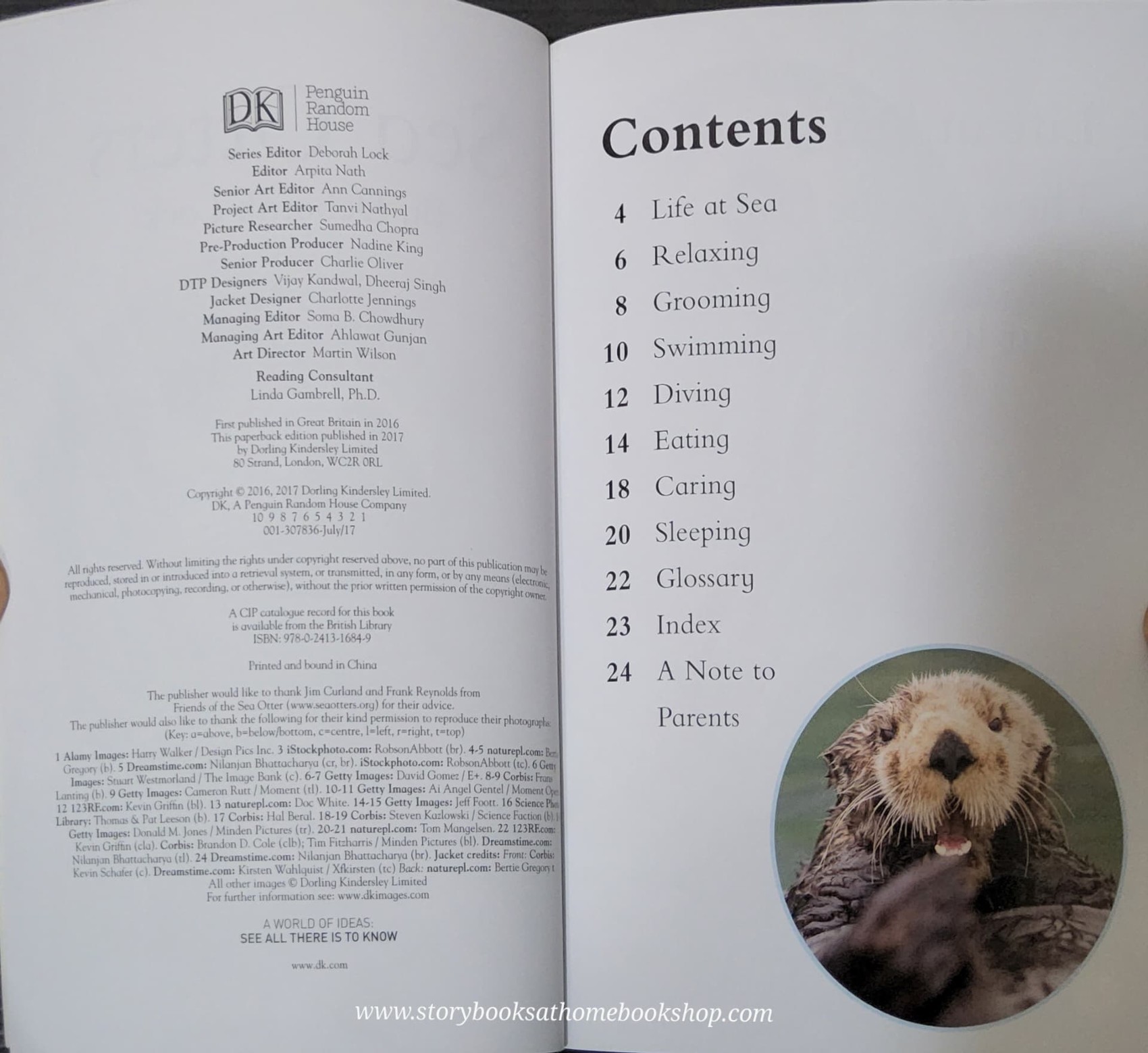 หนังสือนิทานปกอ่อน** 🍅🍓DK LEVEL1:SEA OTTERS