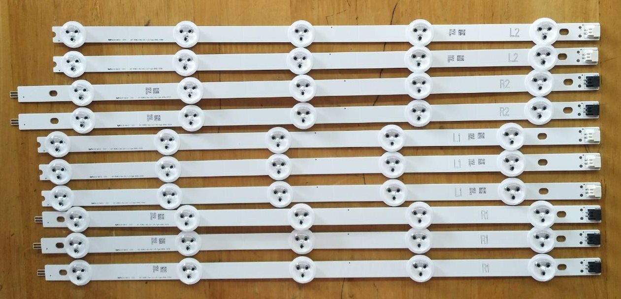 หลอดแบล็คไลท์LG อะไหล่แท้/มือสองพร้อมใช้งาน รุ่น42LN5120 42LN5710T 42LN570T 42LN549C 42LA6200 42LA623T 42LN5400 42LA6130 5แถว(10ชิ้น)