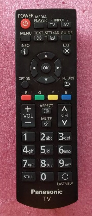 รีโมทย์ทีวีพานาโซนิค(PANASONIC) ของแท้/มือสองมากับเครื่อง N2QAYB00818
