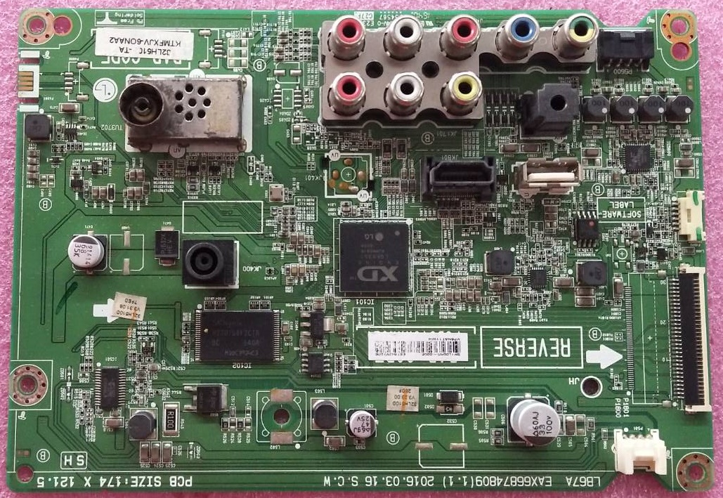 เมนบอร์ดทีวี LG แอลจี ของแท้ถอดจากเครื่อง รุ่น 32LH510D