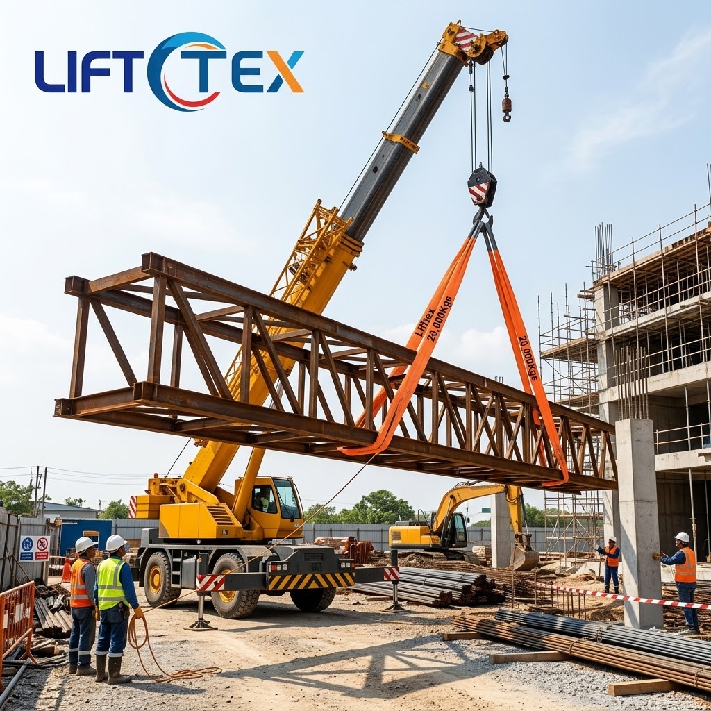 อุปกรณ์ยก LIFTTEX สำหรับยกโครงสร้างเหล็กในไซต์งานก่อสร้าง