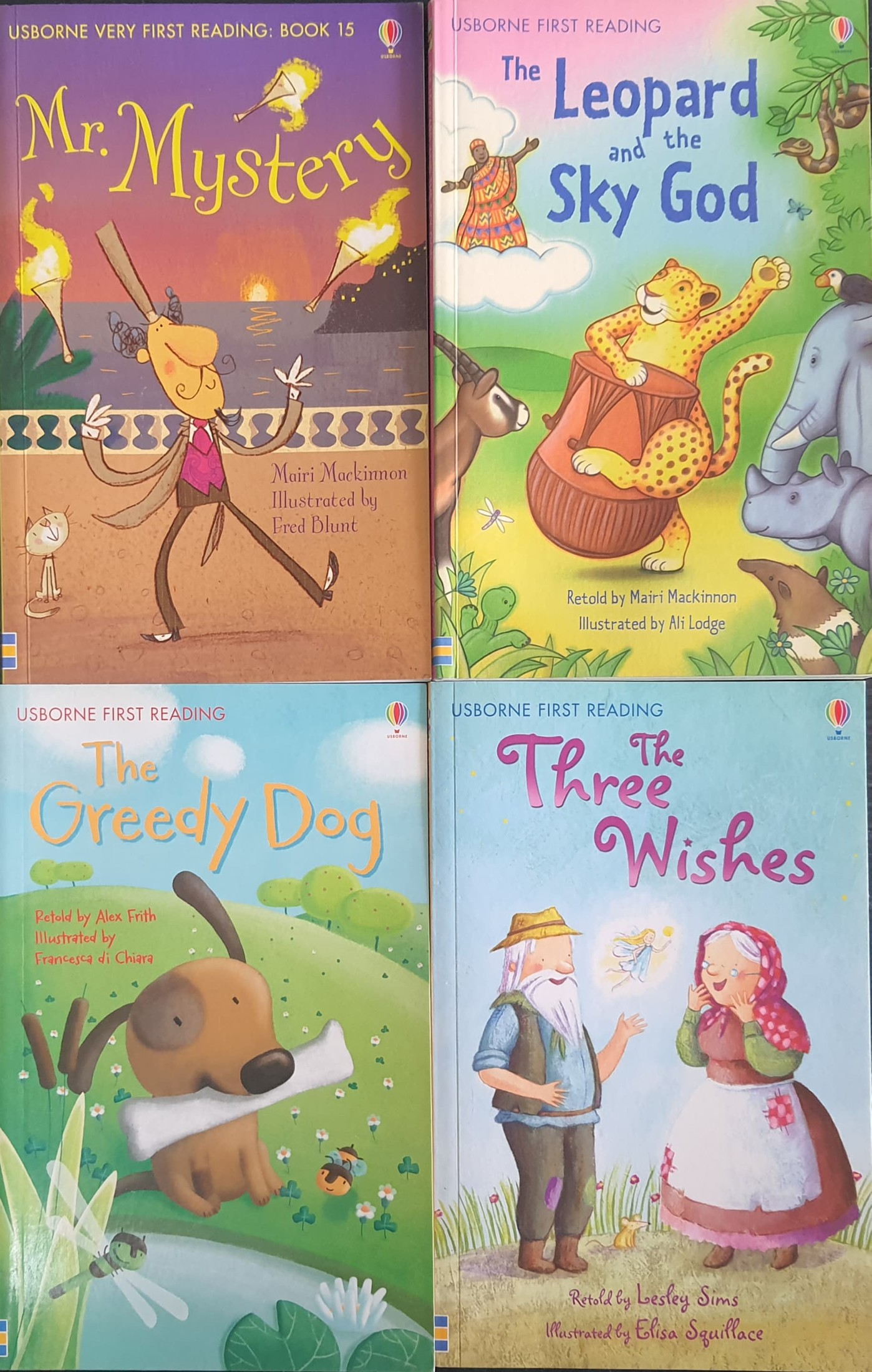 หนังสือนิทานปกอ่อน ** 🍅🍓[SET] 4 books with USBORNE VERY FIRST READING SERIES