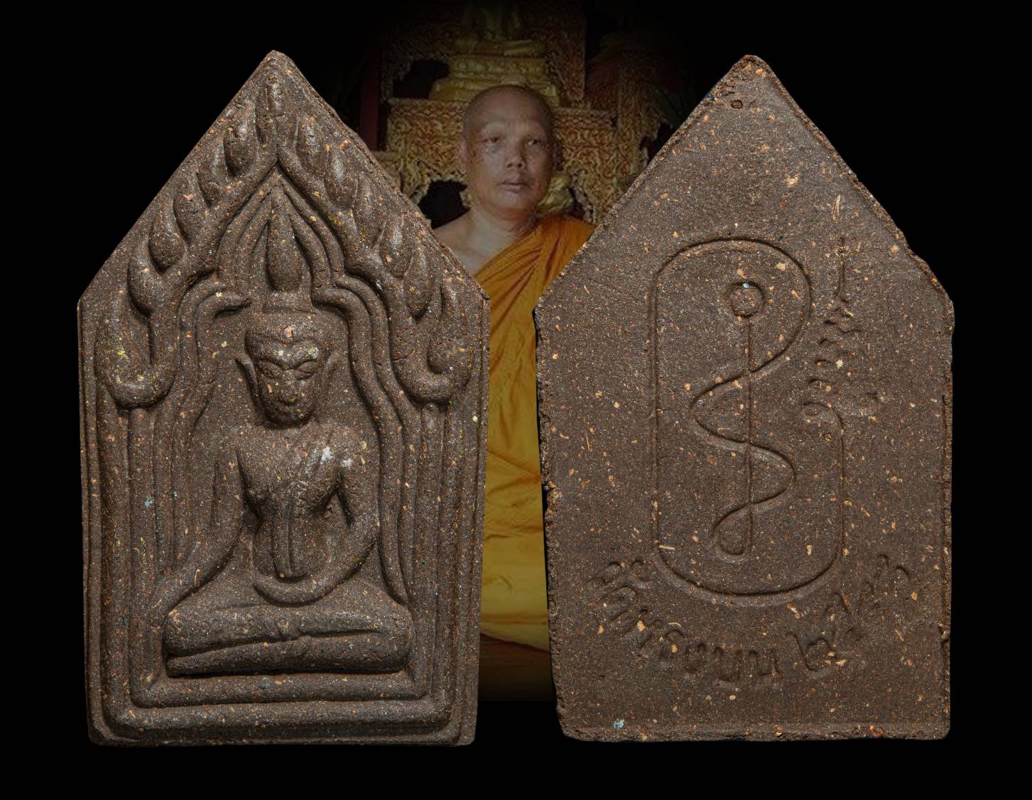 พระขุนแผน รุ่น 3 (ไข่หลง) ปี 2548 (รุ่นประสบการณ์) หลวงพ่อสมนึก วัดหรงบน จ.นครศรีธรรมราช (พิมพ์เล็ก) (เกจิผู้มีพลังจิตสูง มากด้วยเมตตา บารมี)