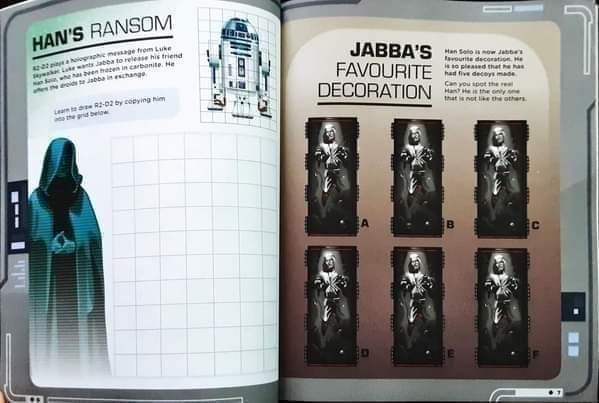 Activities Book** ðð
STARWARS ACTIVITY BOOK RETURN OF THE JEDI (100 STICKERS)