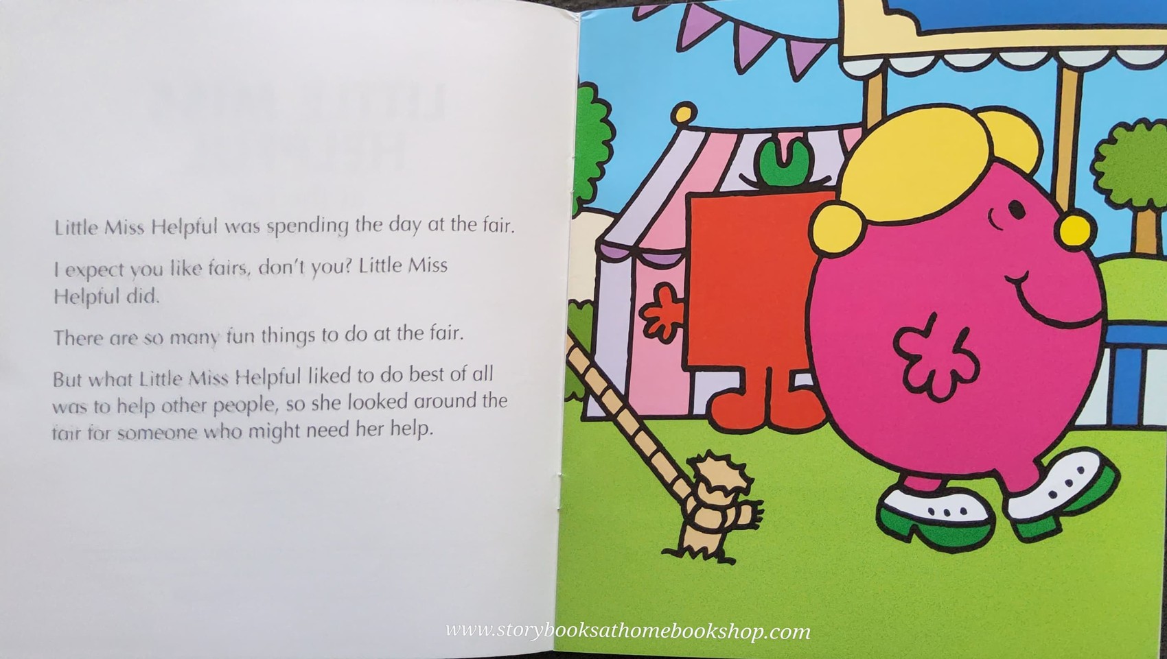 หนังสือ Bestseller book** **หนังสือนิทานปกอ่อน** 👉LITTLE MISS&MR.MEN👍 🍅🍅LITTLE MISS HELPFUL AT THE FAIR BY Roger Hargreaues