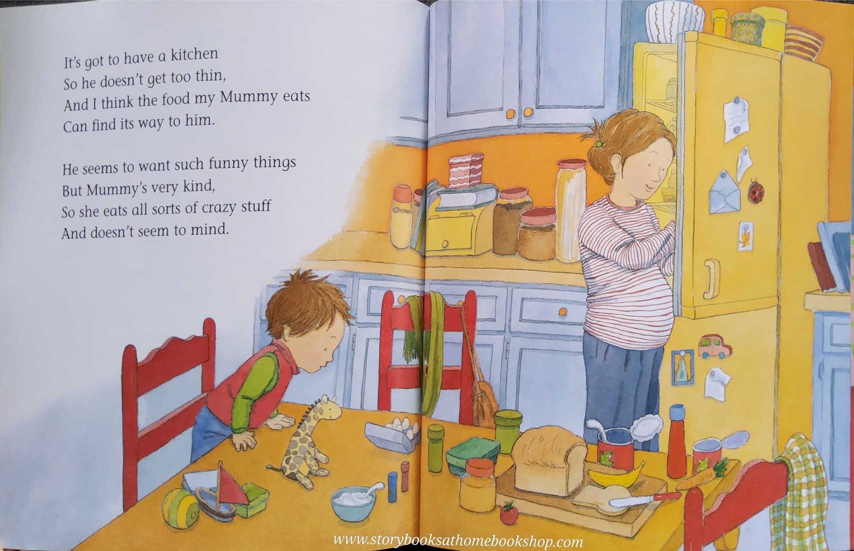 หนังสือนิทานปกอ่อน** 🍅🍅THERE'S A HOUSE INSIDE MY MUMMY