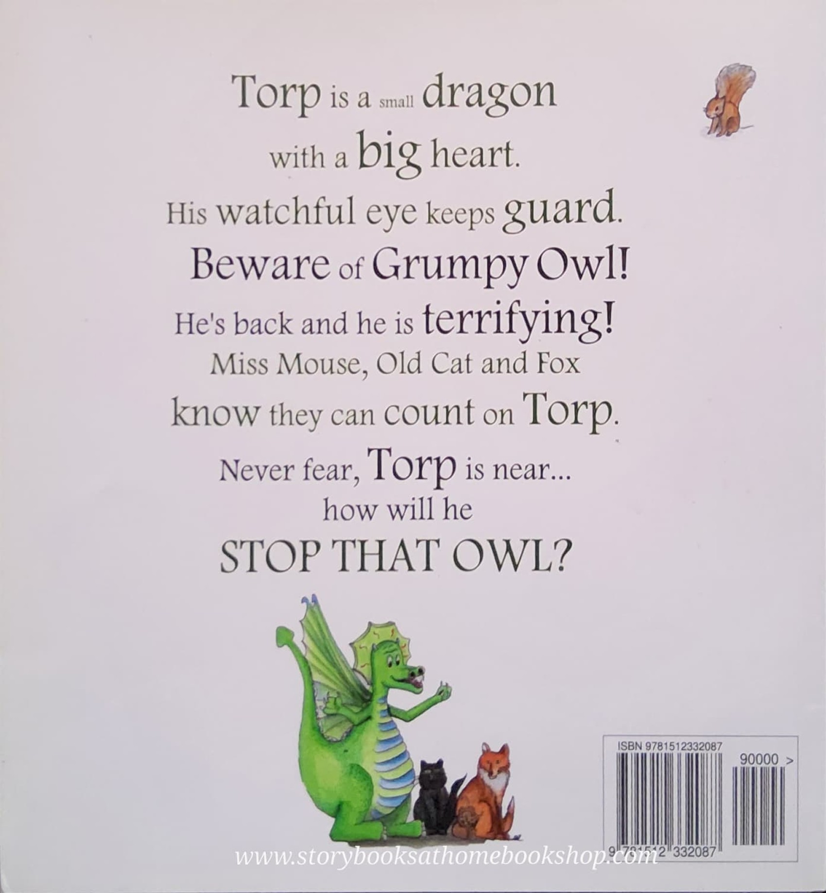 หนังสือนิทานปกอ่อน** 🍅🍓TORP THE DRAGON STOP THAT OWL! BY R BUTLER