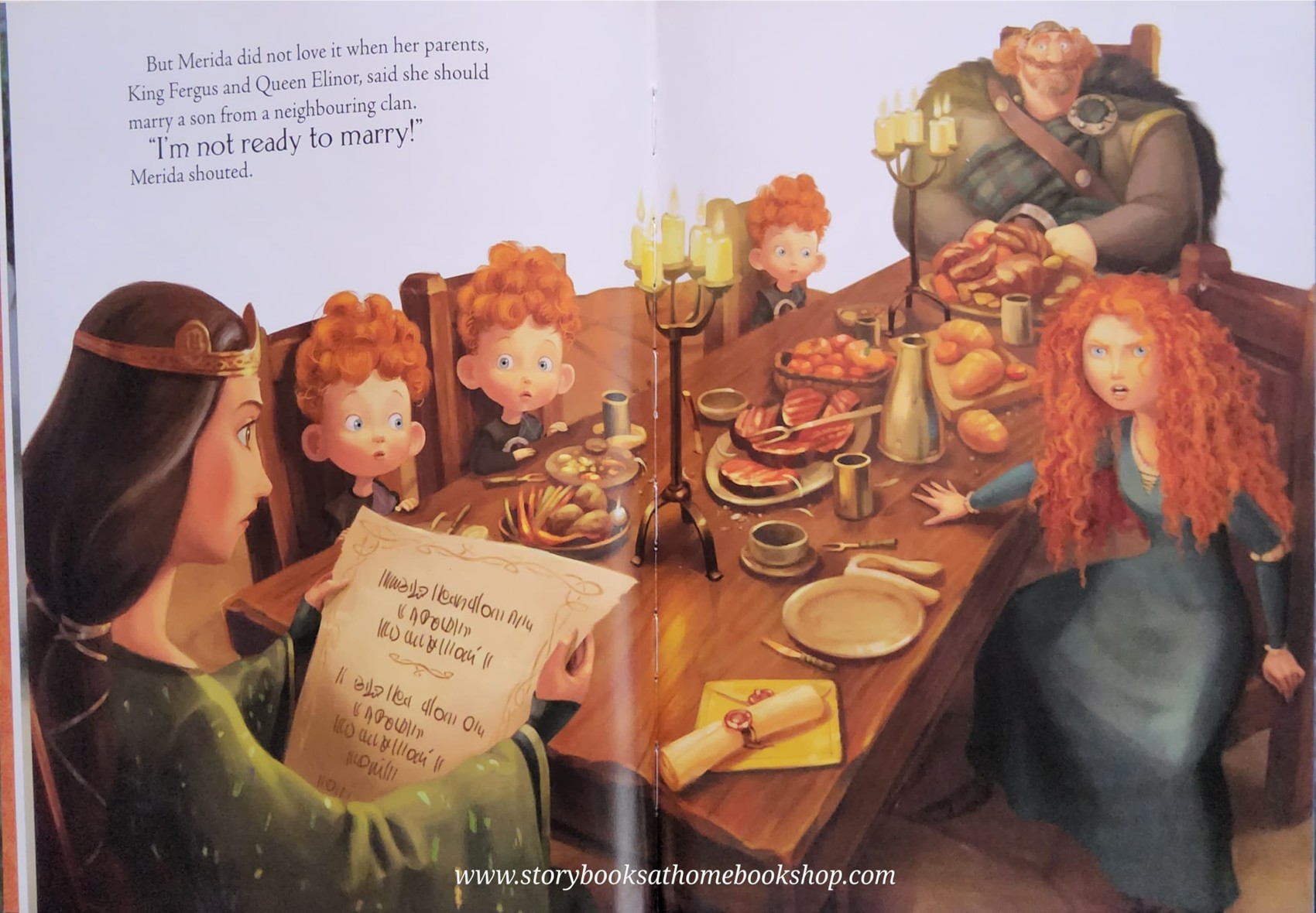 หนังสือนิทานปกแข็ง** 🍅🍅DISNEY PIXAR BRAVE MAGICAL STORY