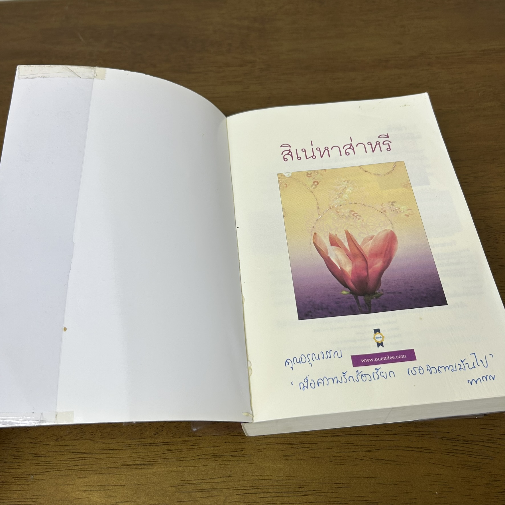 สิเน่หาส่าหรี ... พงศกร (มือสอง) นิยาย โรแมนติก เพื่อนดี