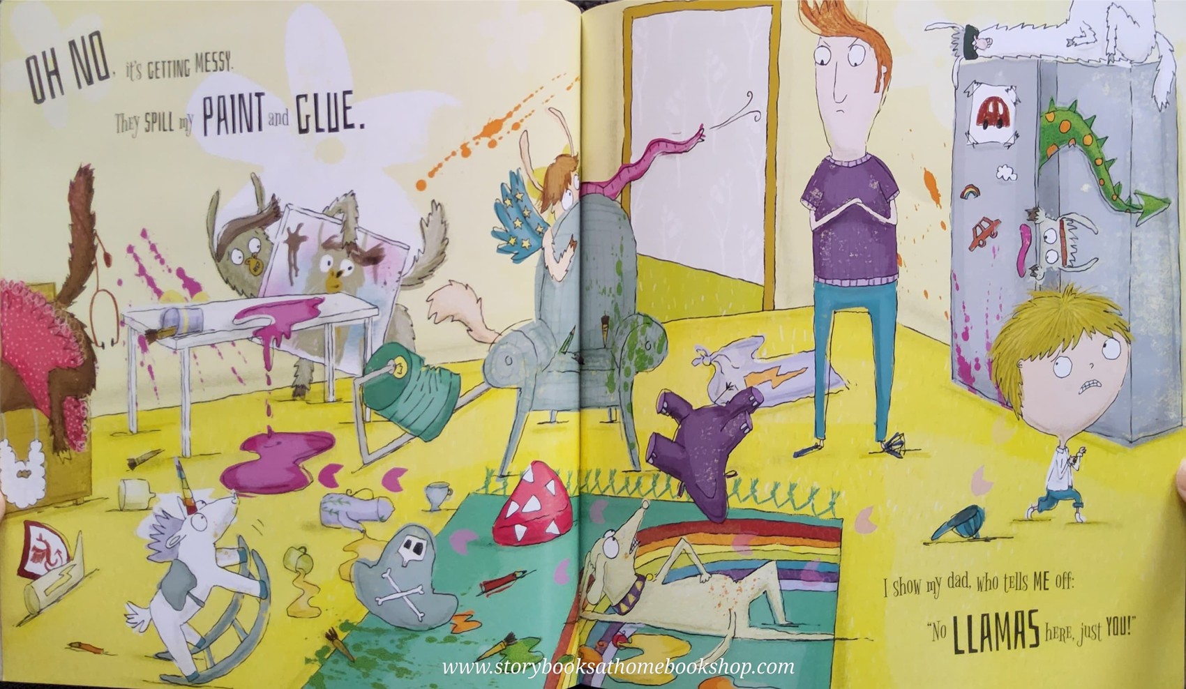 หนังสือนิทานปกอ่อน** ♥️LLAMAS GO BANANAS