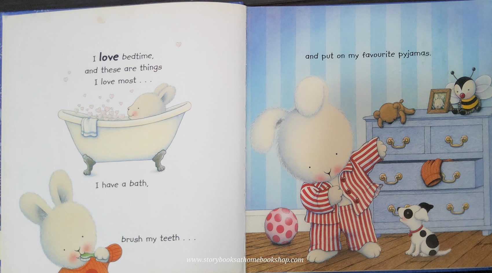 หนังสือนิทานปกแข็ง** 🍅THE THINGS I LOVE ABOUT BED TIME by TRACE MORONEY