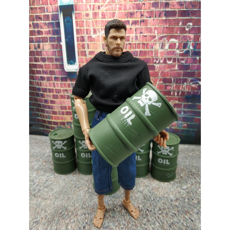 ถังน้ำมัน 1/12 พร็อพ ประกอบฉาก จัดฉาก ฟิกเกอร์ Oil Barrel 1:12 Figure Figma Model Prop Scenes