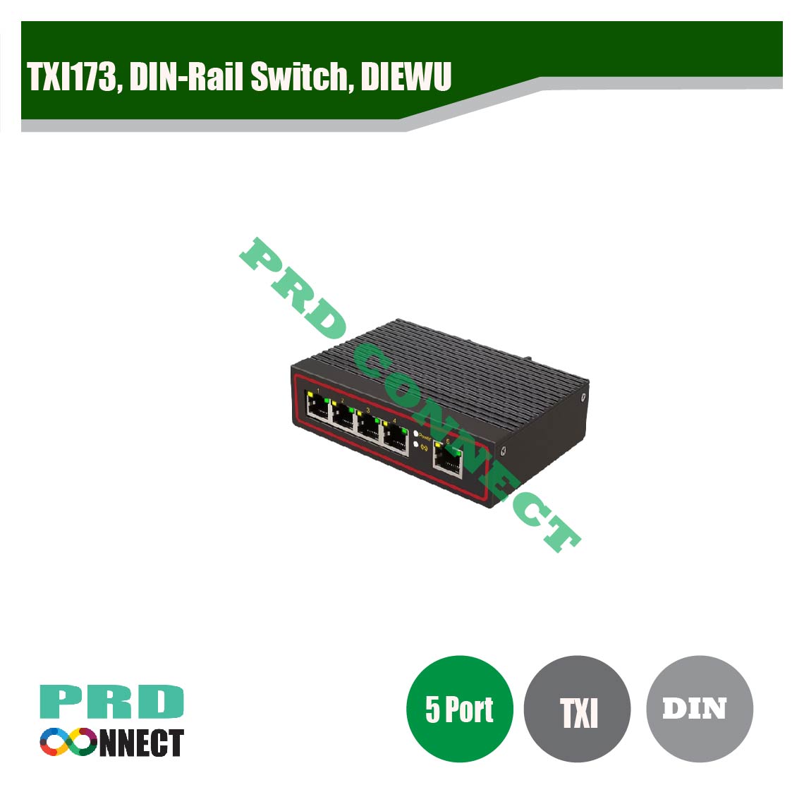 TXI173, DIN-RAIL SWITCH, DIEWU