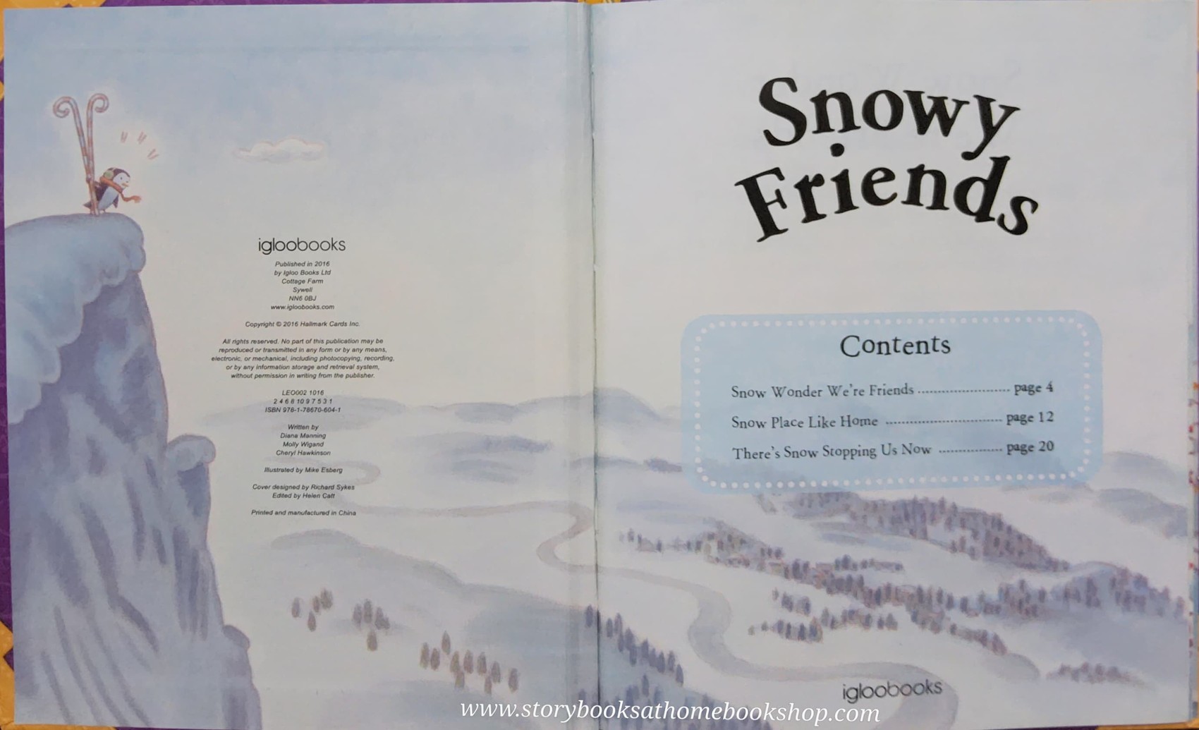 หนังสือนิทานปกแข็ง ** ♥️ SNOWY FRIENDS♥️
