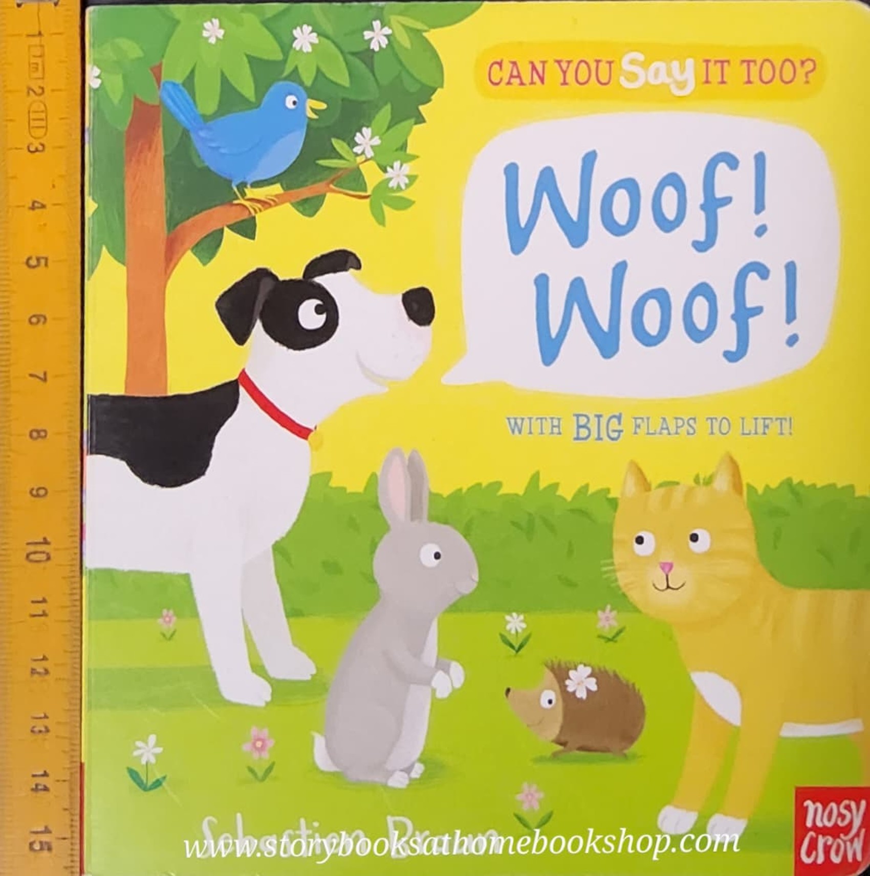 Flap Board Book** 🍅🍓CAN YOU SAY IT TOO? WOOF! WOOF! WITH BIG FLAPS TO LIFT