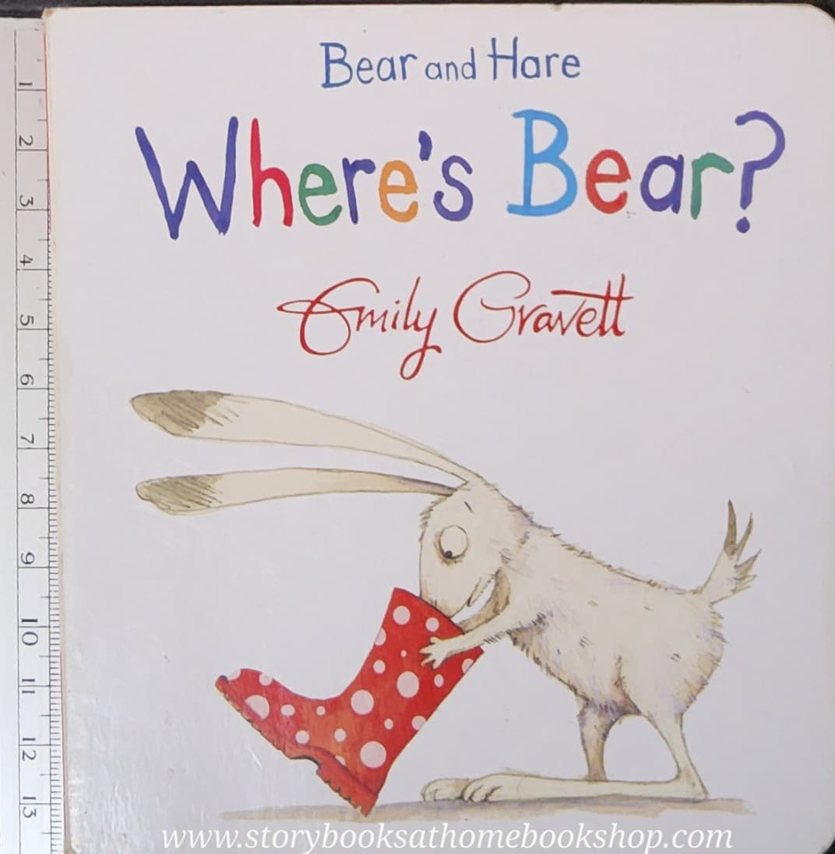 Board Book** 🍅🍓BEAR AND HARE WHERE'S BEAR? BY EMILY GRAVETT