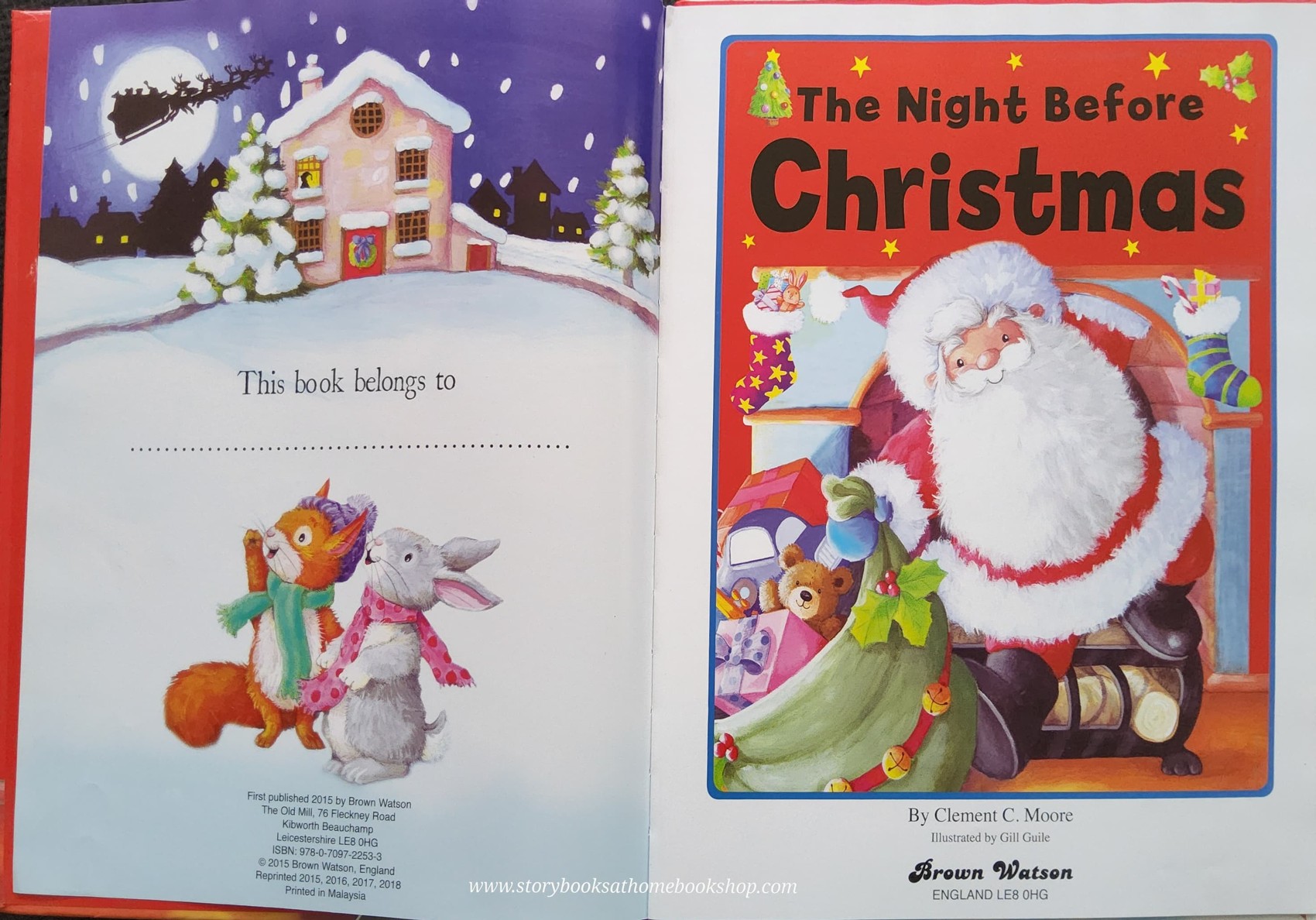 หนังสือนิทานปกแข็ง** 🍓🍓THE NIGHT BEFORE CHRISTMAS