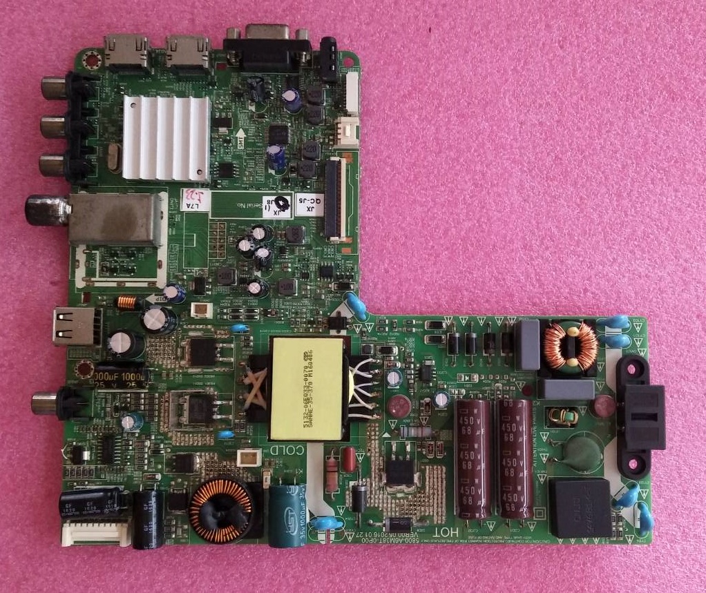 Main Board (เมนบอร์ดคูก้า) COOCAA อะไหล่แท้/ของถอด ใช้กับรุ่น 40E89 พาร์ท 5800-A6M35T-0P00 ทีบาร์ V400HJ6-PE1