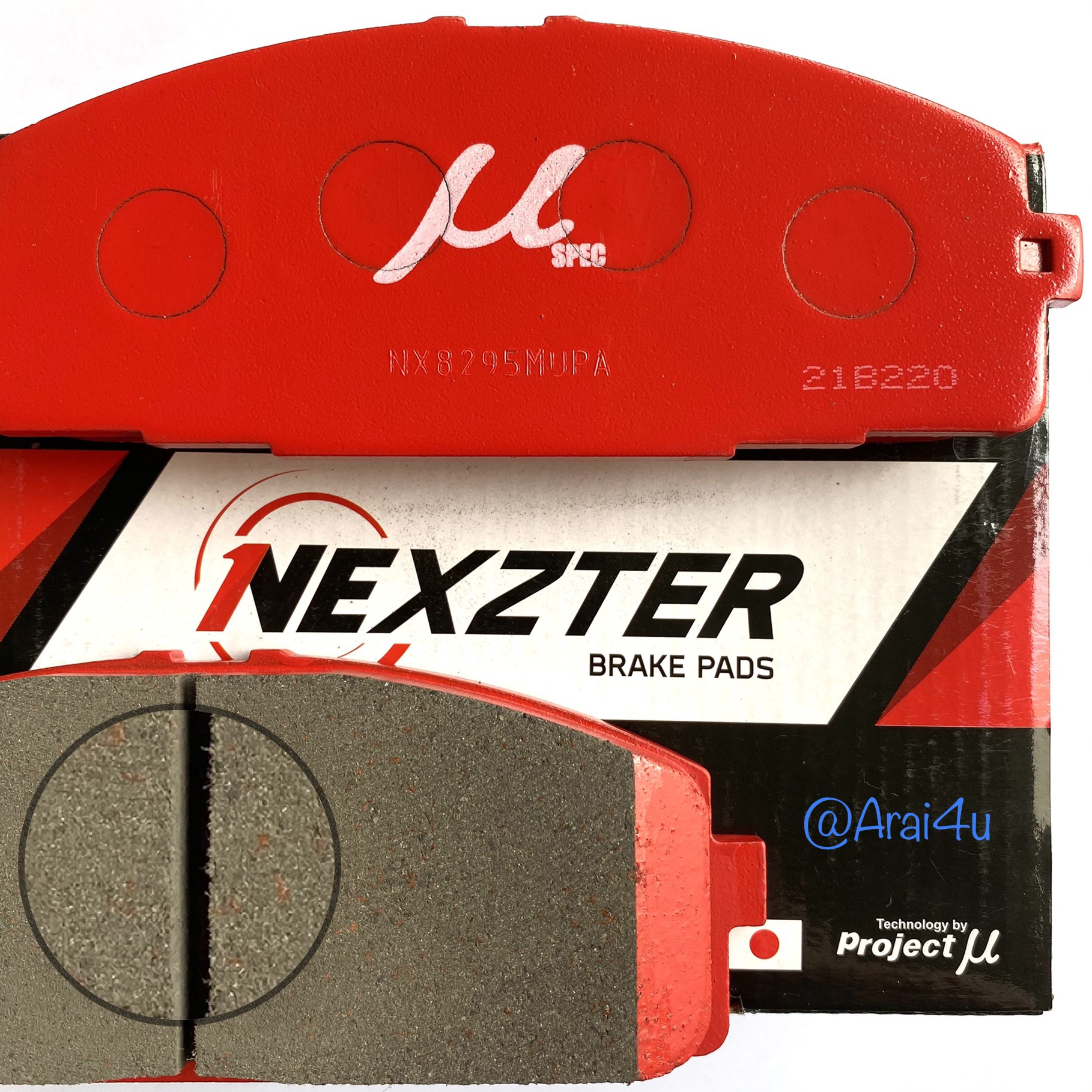 ผ้าเบรคหน้า NEXZTER MUSPEC TOYOTA COMMUTER
