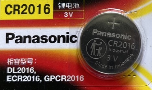 ถ่าน Panasonic CR2016 3V (5 ก้อน) ถ่านแท้ 100% Made in Indonesia