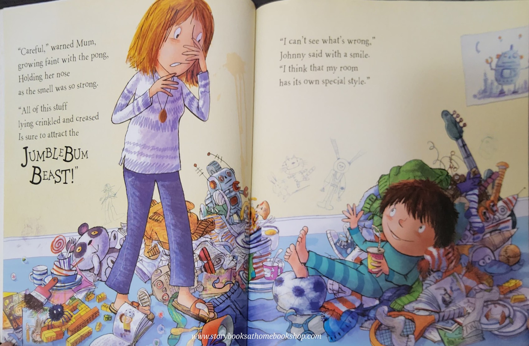 หนังสือนิทานปกอ่อน** ♥️JUMBLEBUM THE MONSTER WHO LOVES MESS!