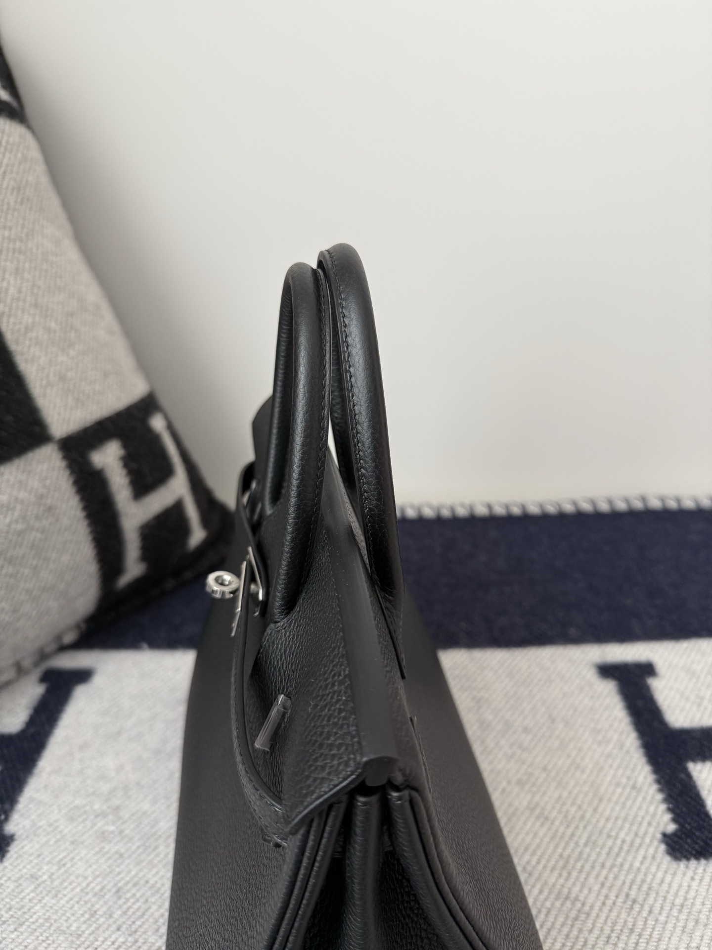 [สินค้าพร้อมส่ง] Hermes Birkin 25 Togo Black noir Palladium Hardware Original Leather งาน full handmade 100% คุณภาพ VIP เกรดดีที่สุด