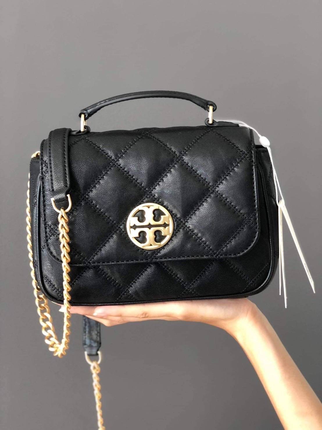 New Tory Burch Willa Mini Top Handle สายปรับไม่ได้ค่ะ