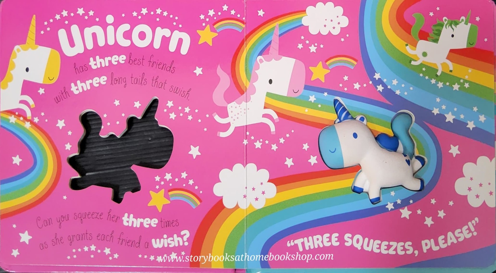 TOUCH AND FEEL BOARD BOOK ** 🍅SQUISH 'N' SQUEEZE UNICORN!